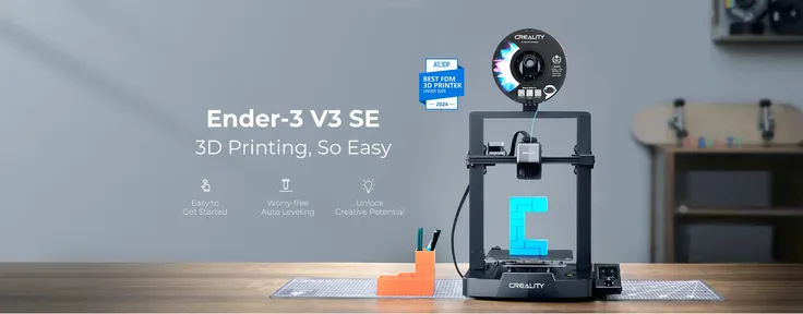 Creality Ender 3 V3 SE product image. Creality Ender 3 V3 SE product image.